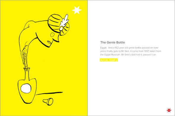 illustration genie in a bottle