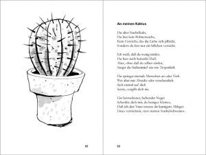 illustration cactus in flower pot